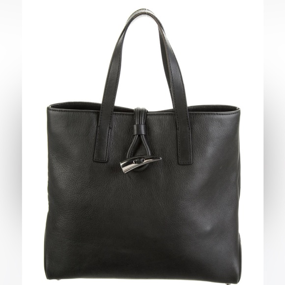 Burberry HayMarket Silver Horn Toggle Handbag - Picture 2 of 4